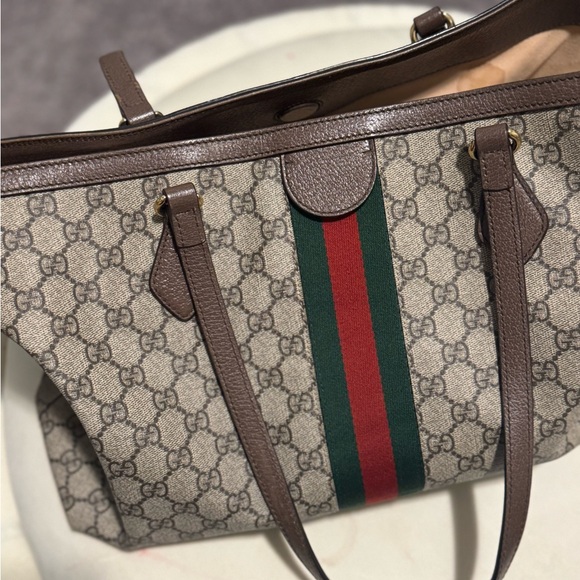 Gucci Ophidia Medium tote brown - barely used - Picture 4 of 6